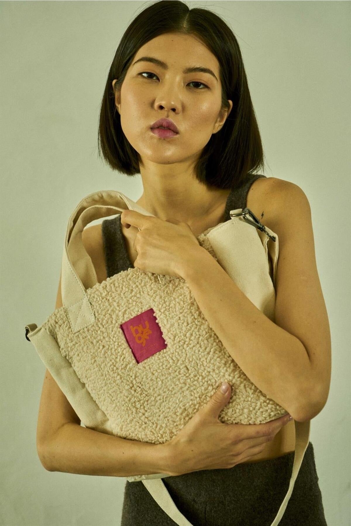 Riesige Whiteie Teddy Bag Ecru