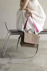 Huge Cuvert Brown Bag