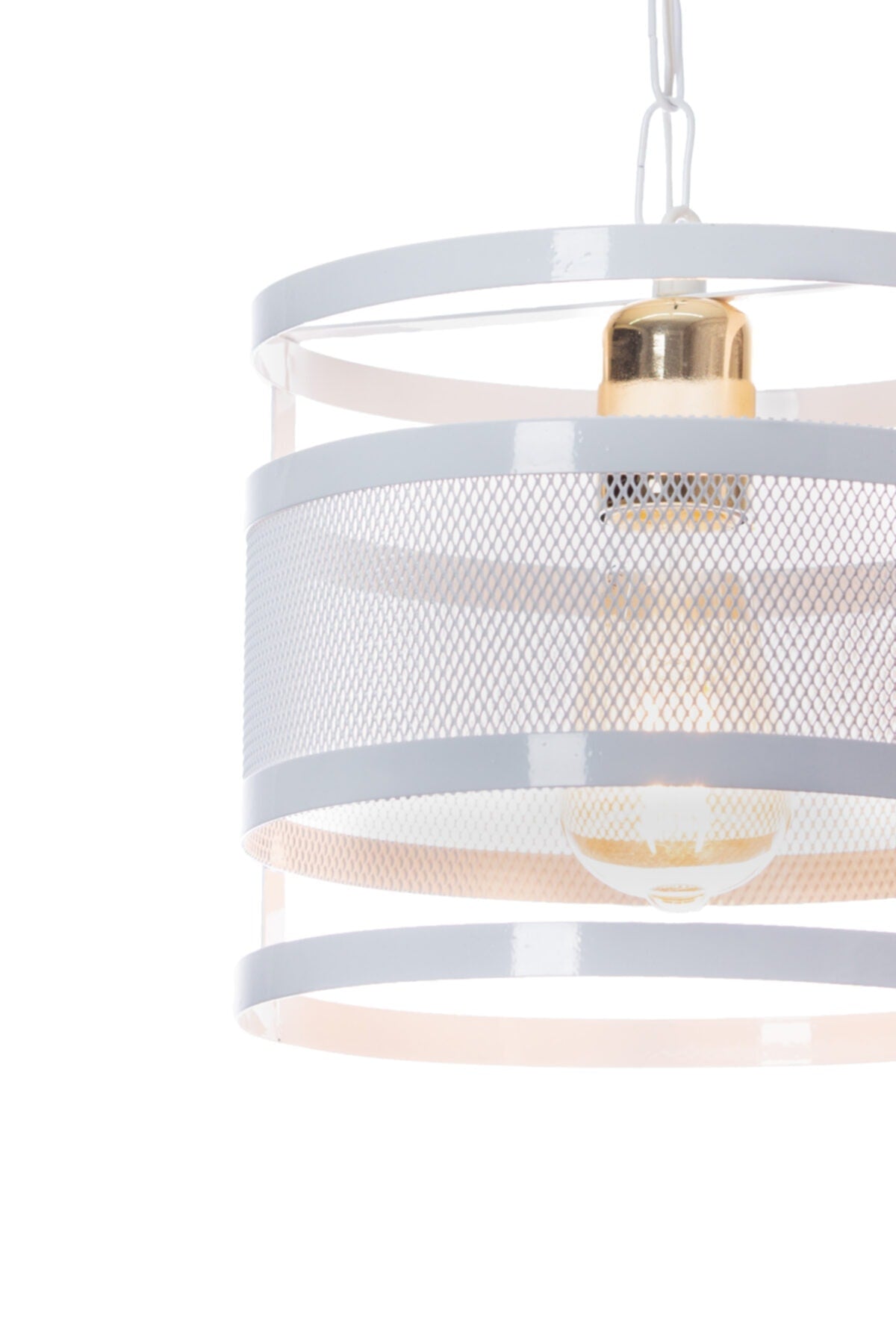 Single White Ring Gold Chandelier-Single Modern Pendant Chandelier-Single Chandelier Models-Single Pendant Chandelier