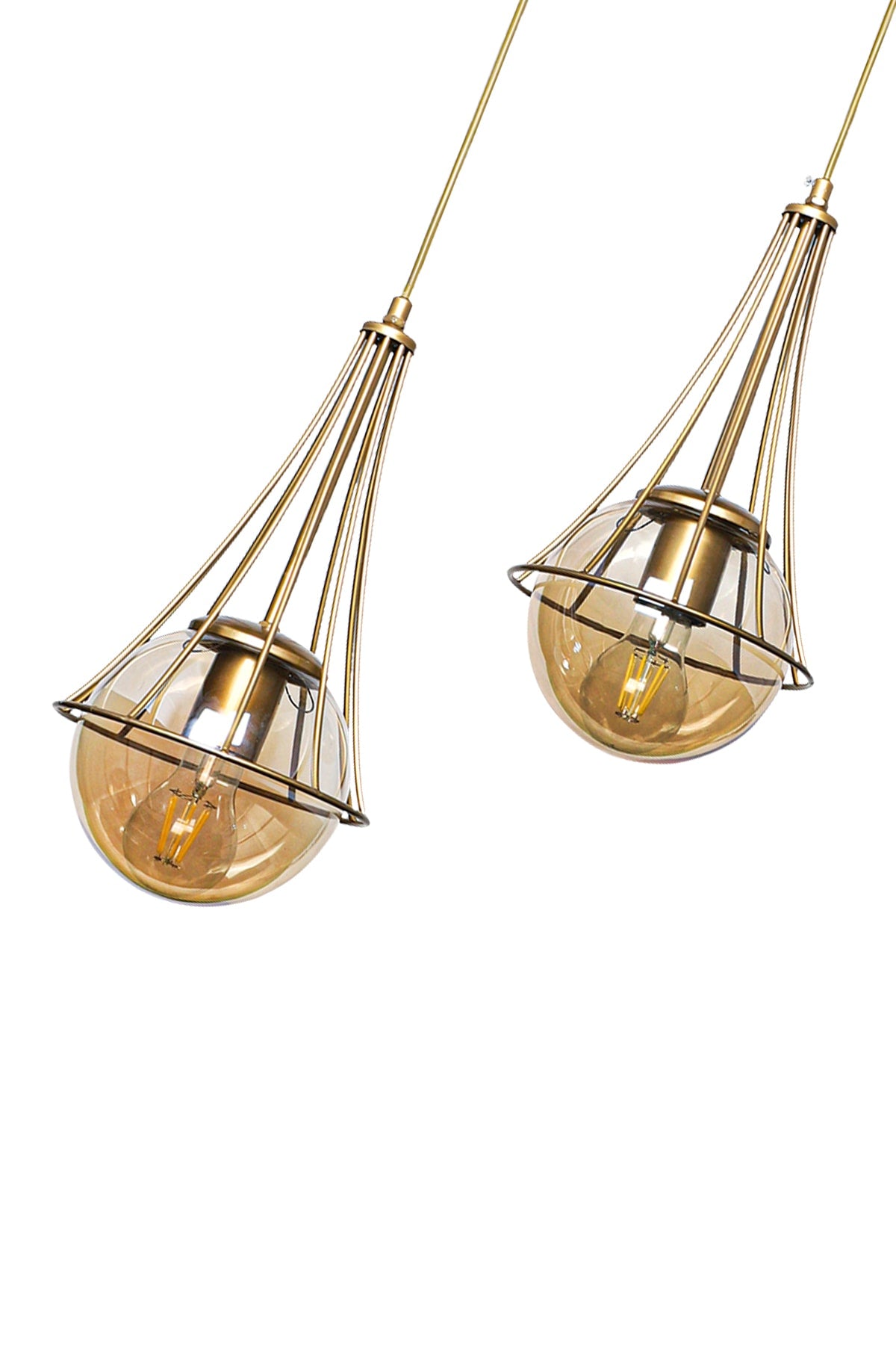 Lapis 2. Antique-Honey Glop Glass Chandelier