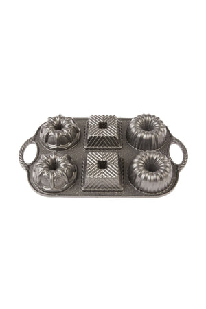 Griss Six In One 6-Piece Casting Cake Mold Gray