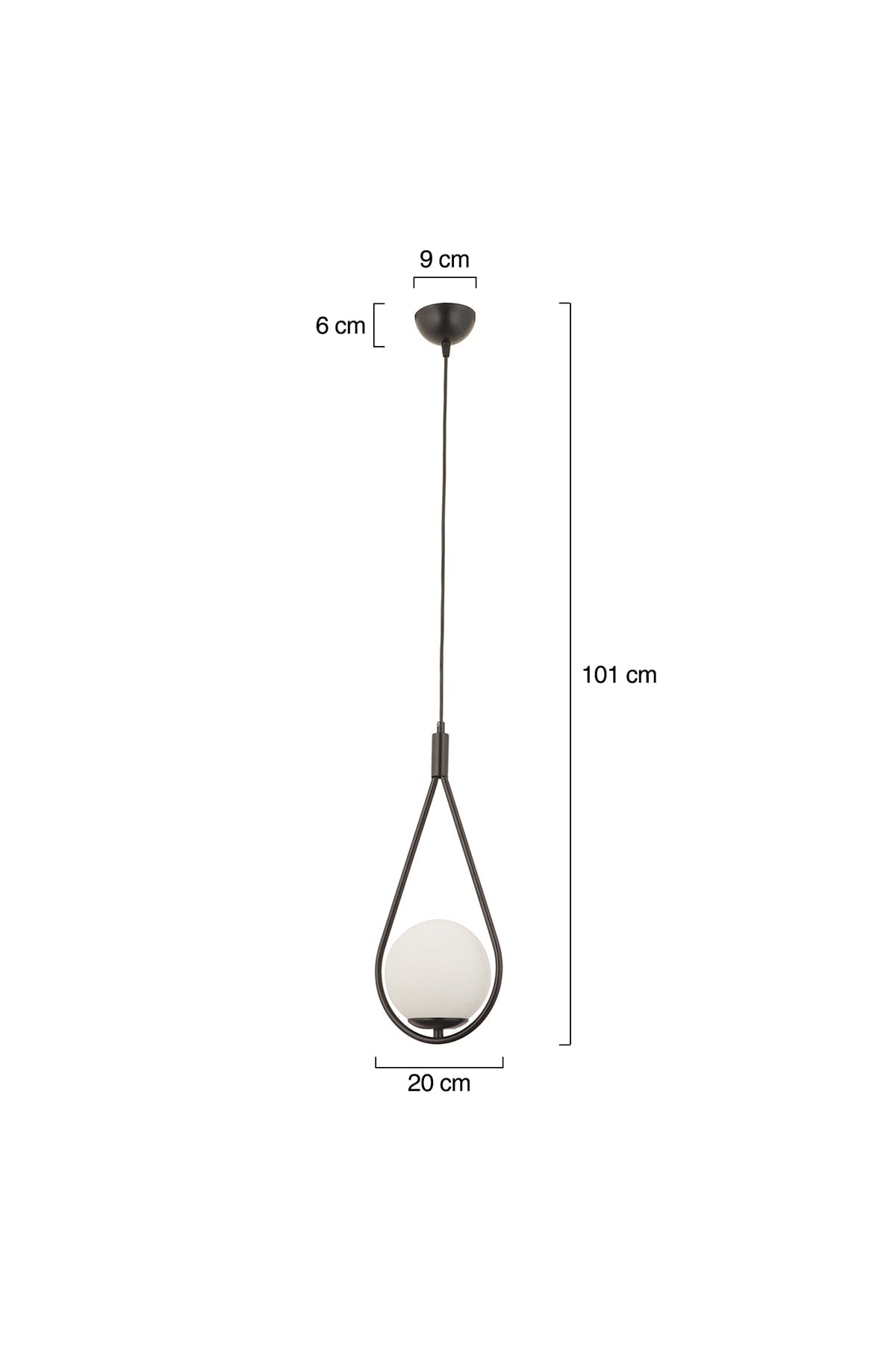 Mirza Single Black Pendant Lamp With White Glass Modern Pendant Lamp Kitchen Living Room Pendant Lamp Chandelier