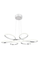 Flora Chrome Modern Pendant Lamp LED Chandelier