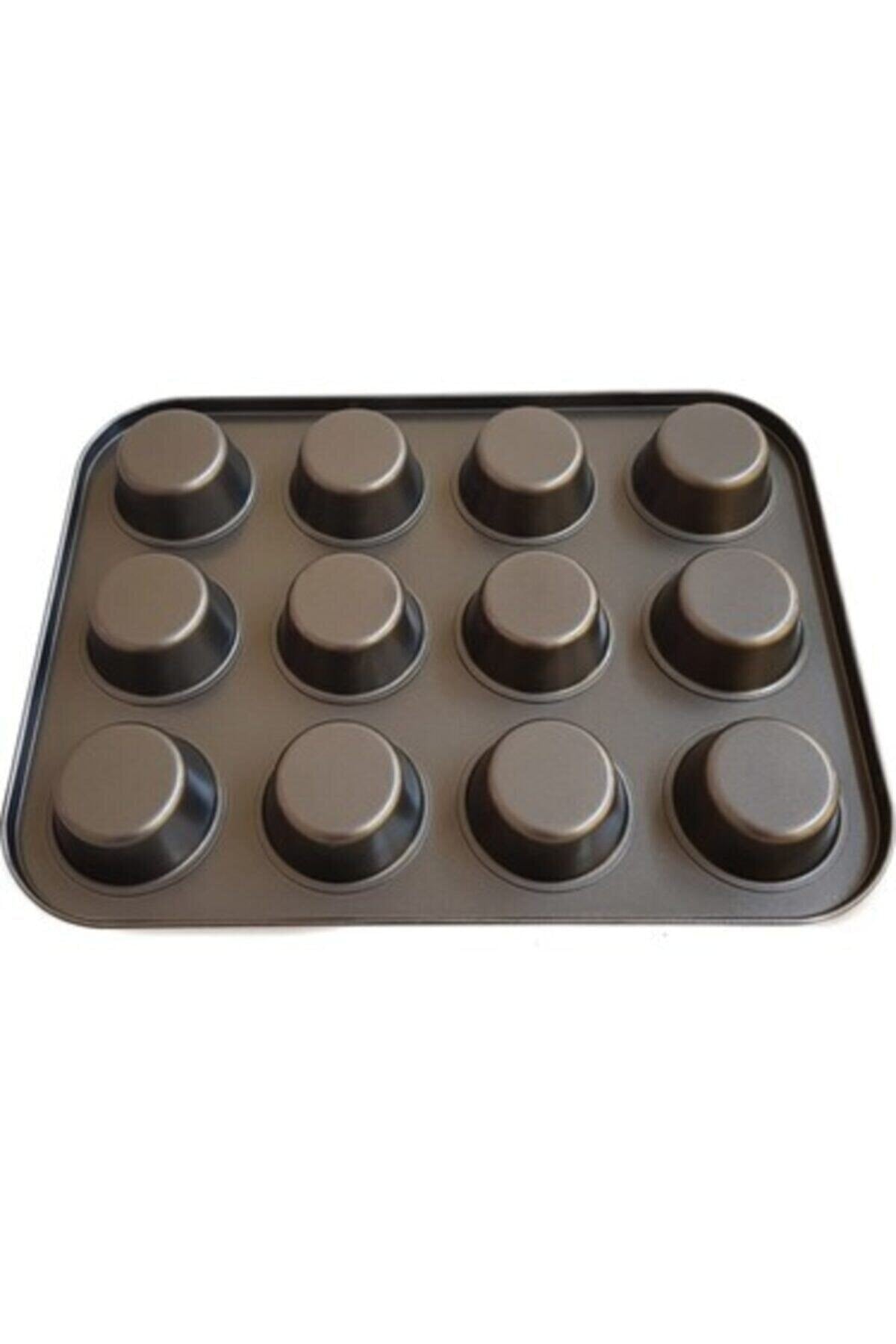 12 Piece Cake Mold Fireproof Non-Stick Muffin Cupcake Mold Cake Mold