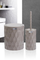 Diamond Mink Click Cover Set of 2 Wc Bucket and Brush - Swordslife