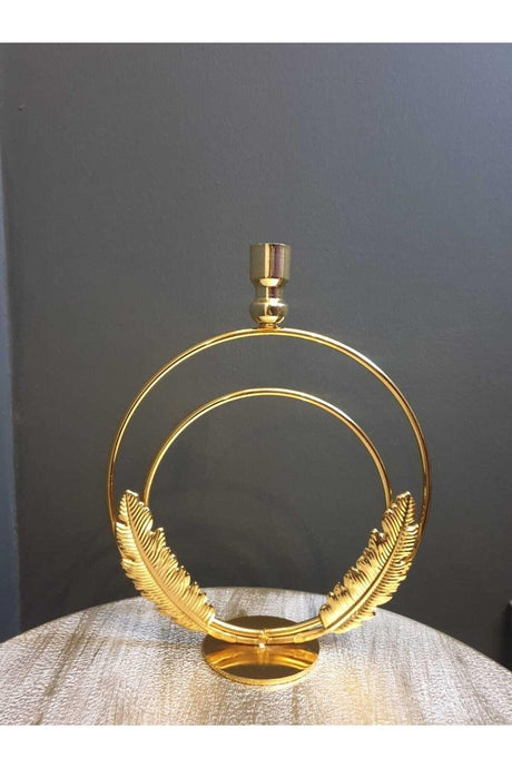 Leafy Alvina Gold Plated, Candlestick - Swordslife