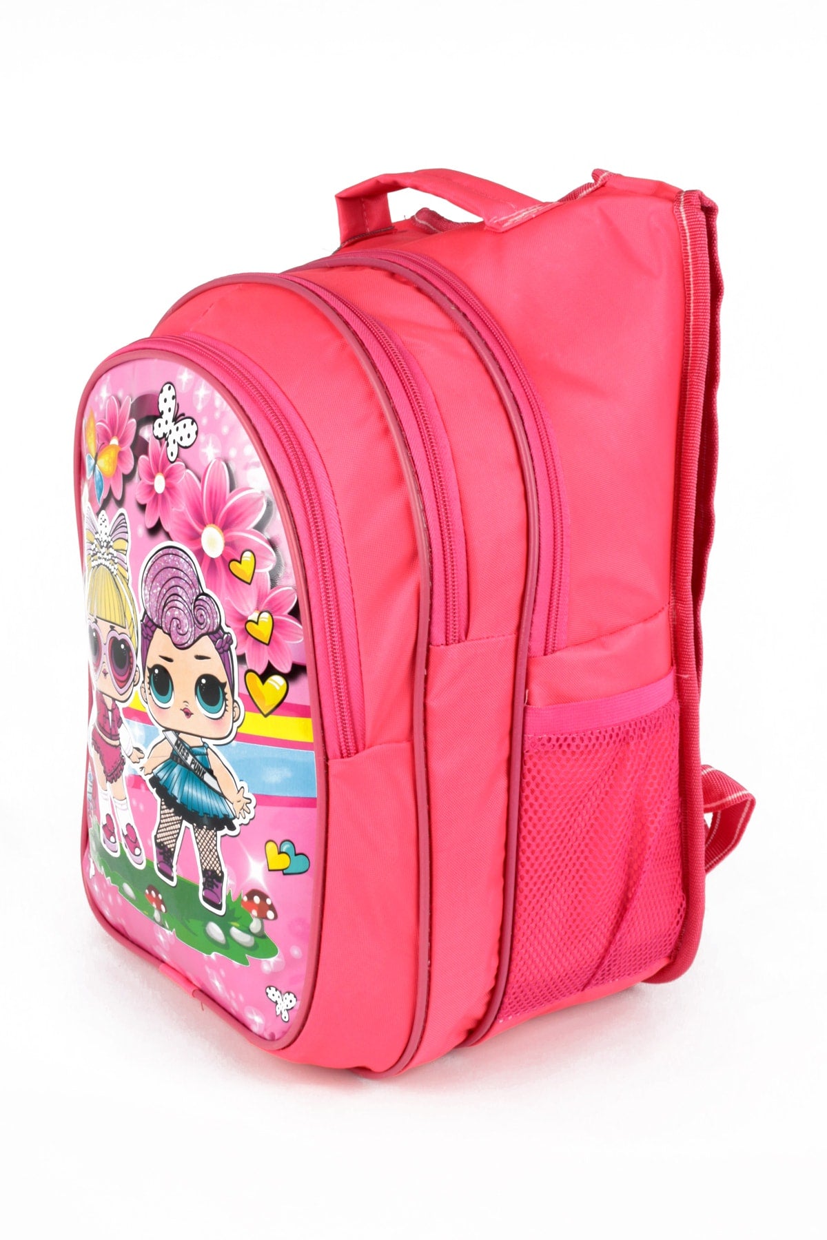Mittelschule Grundschule Schultasche und Lunchbox 3 Taschen gepolstert Rosa