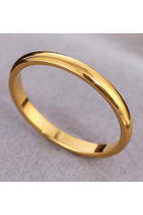 3mm Thin Curved Shiny Steel Wedding Band Ring Cl27