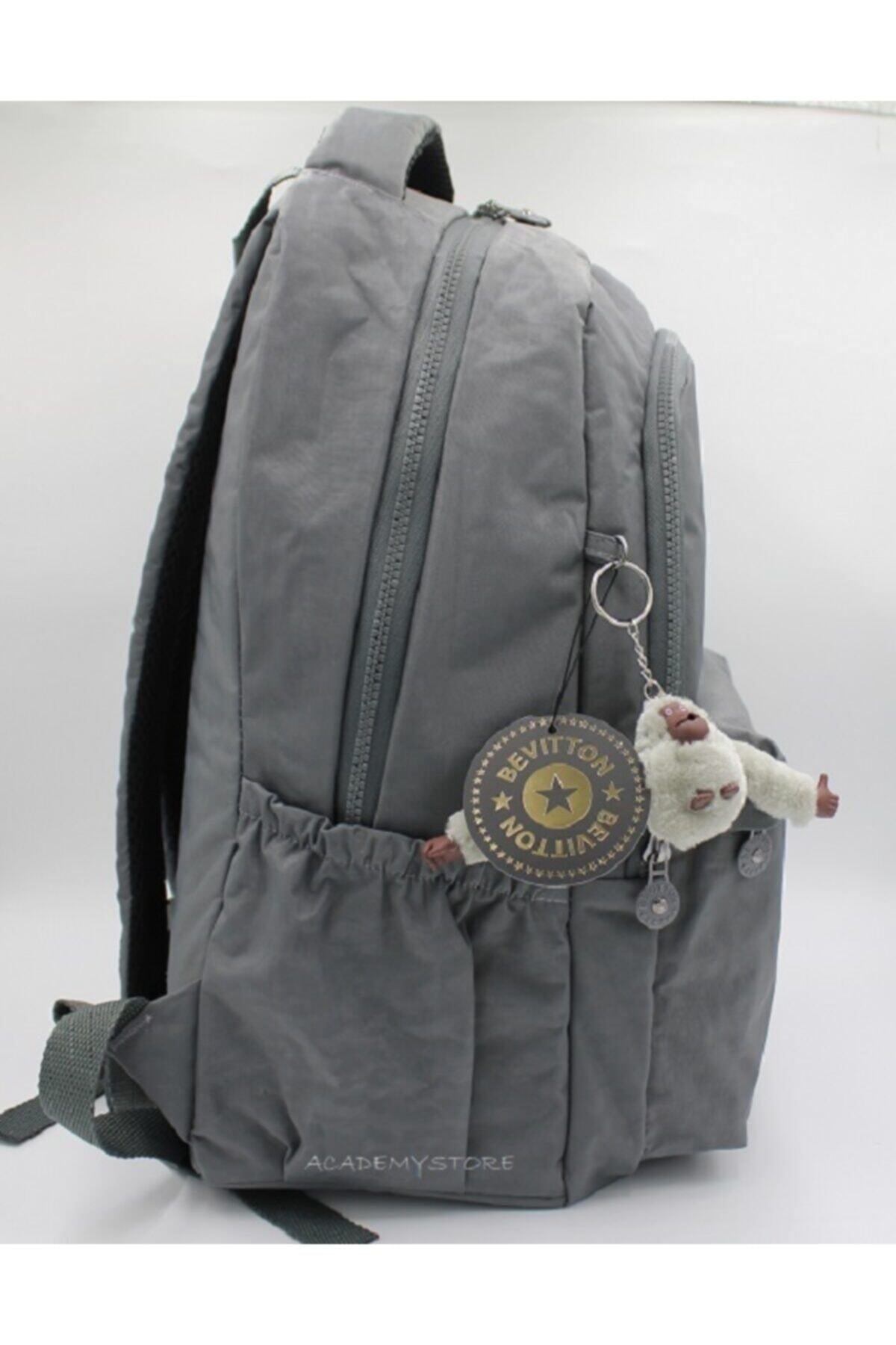 Crinkil Fabric Unisex Grau Schulrucksack 2200