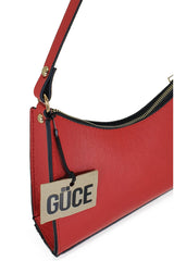 Red Color Baguette Baguette Hand And Shoulder Bag Gc009002