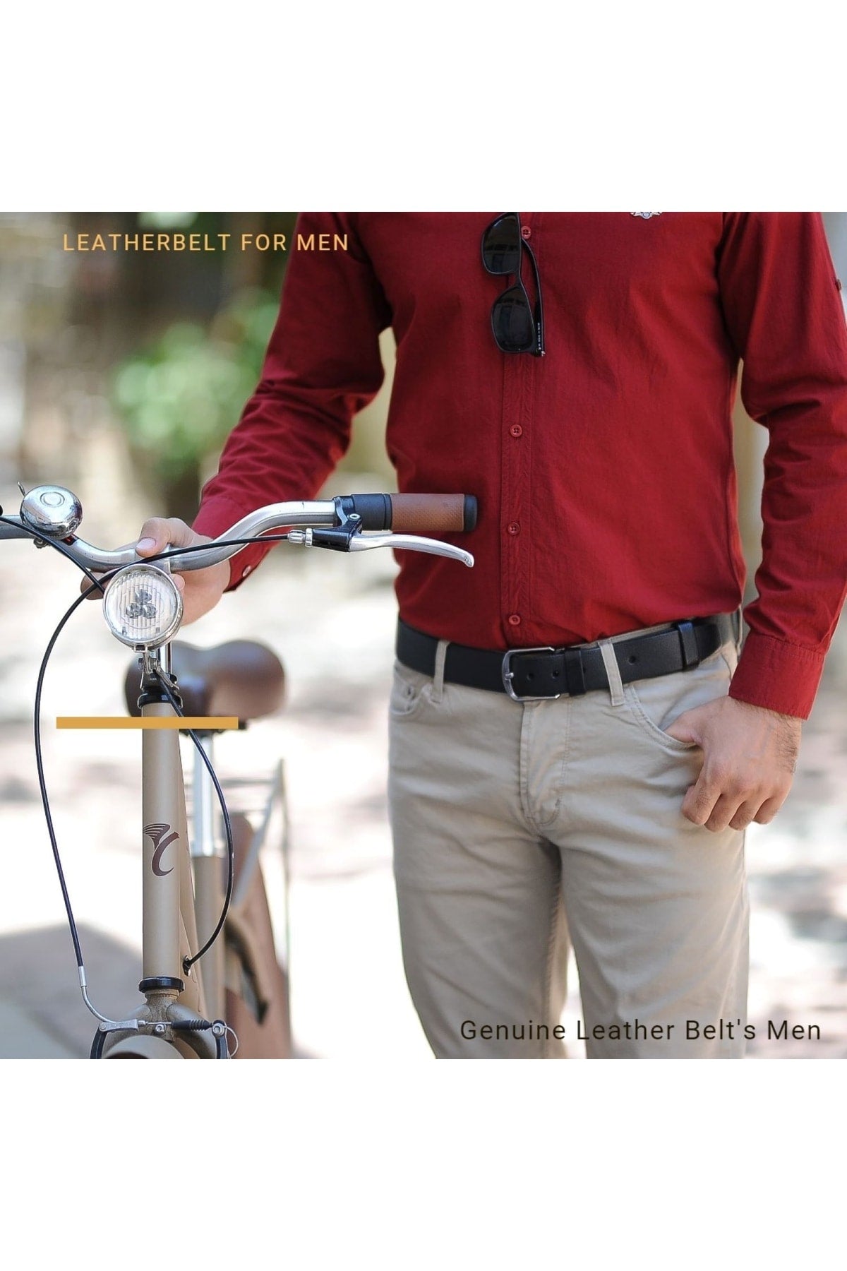 Echter Herren Ledergürtel 4 cm für Jeans Canvas und Stoffhosen