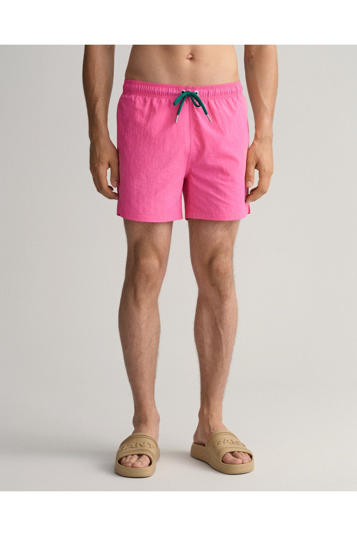 Rosafarbener Classic Fit-Badeanzug für Herren