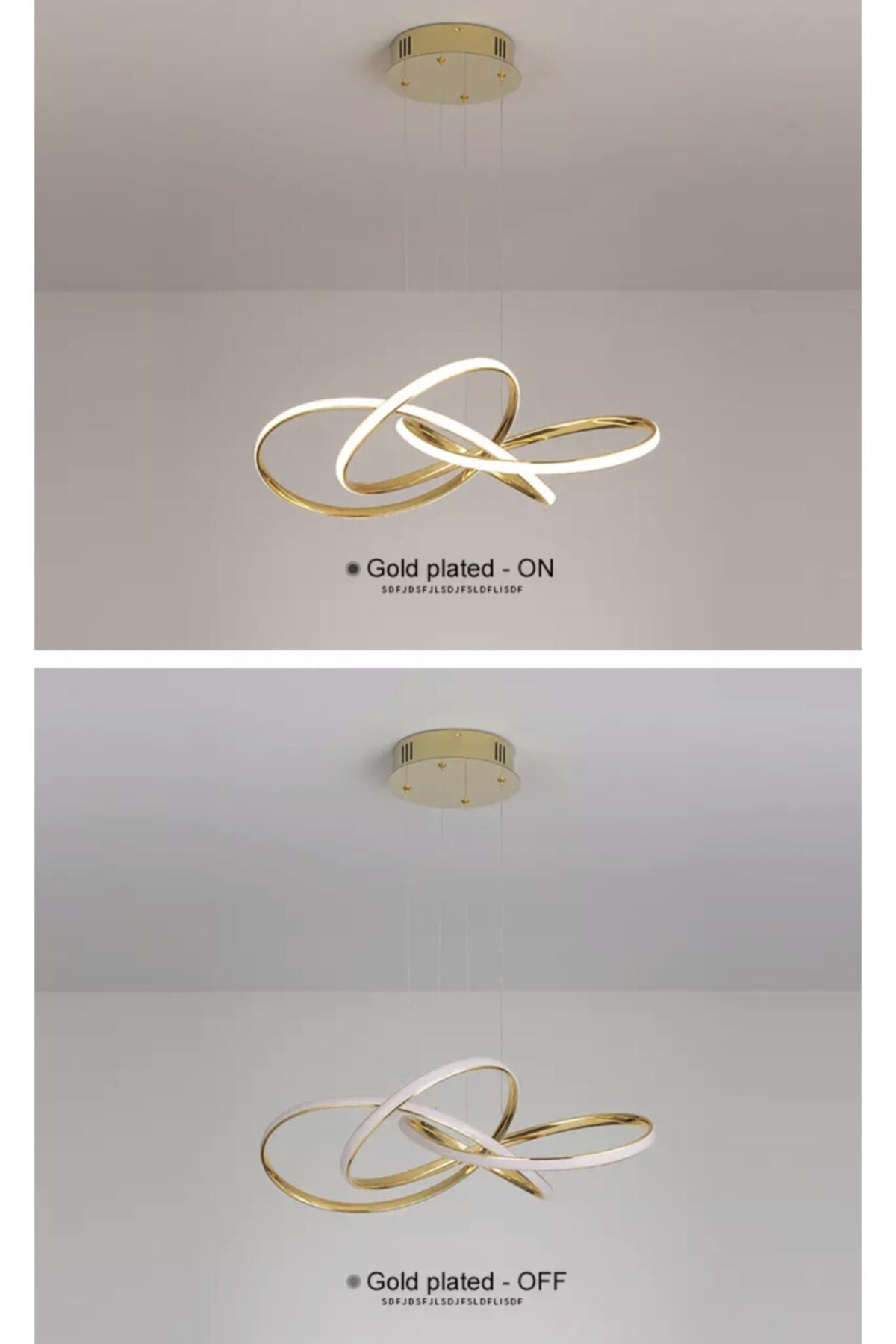 Ein importiertes Produkt Moderne Pendelleuchte Power Led Kronleuchter Konzept Produkt Gold Gelb Led Kronleuchter