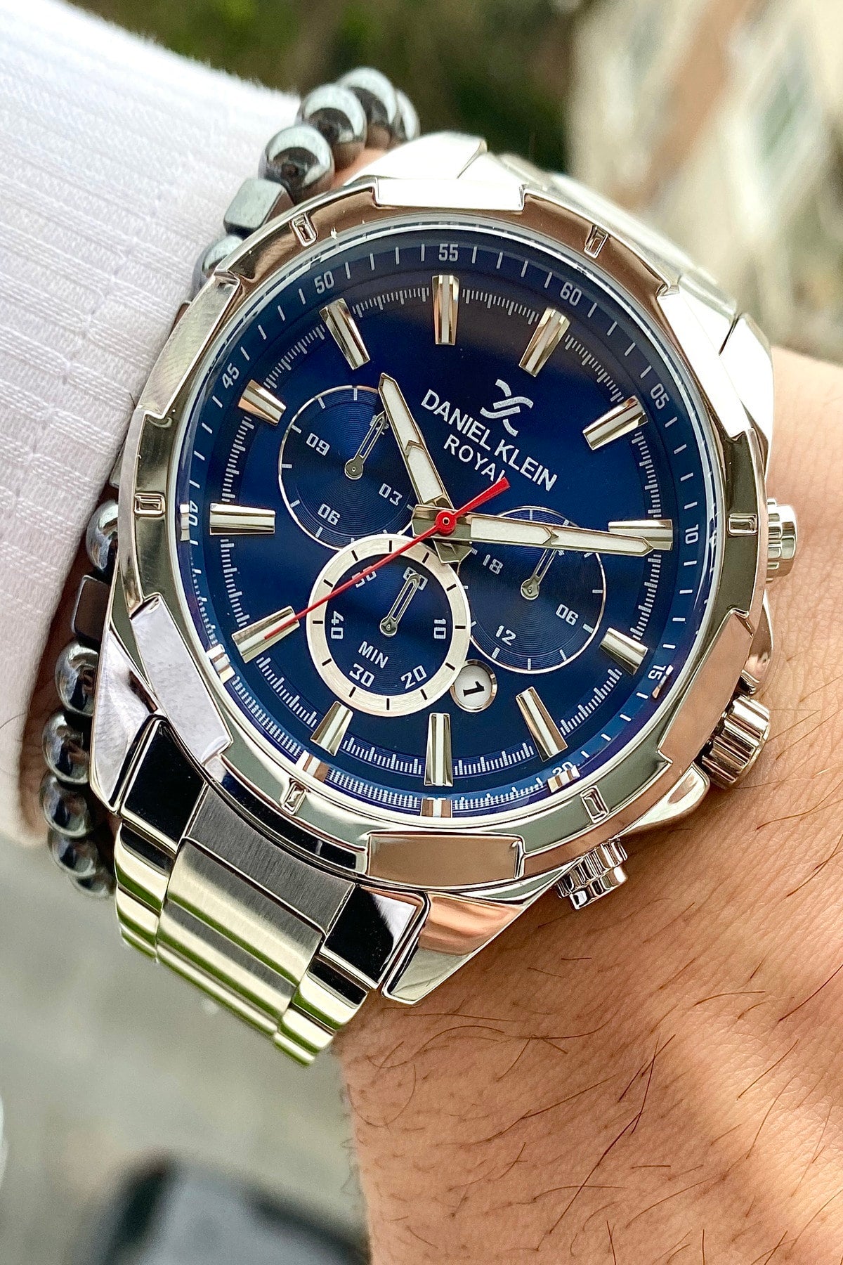 Stainless Steel Band Men'S Wristwatch+3Atm Waterproof