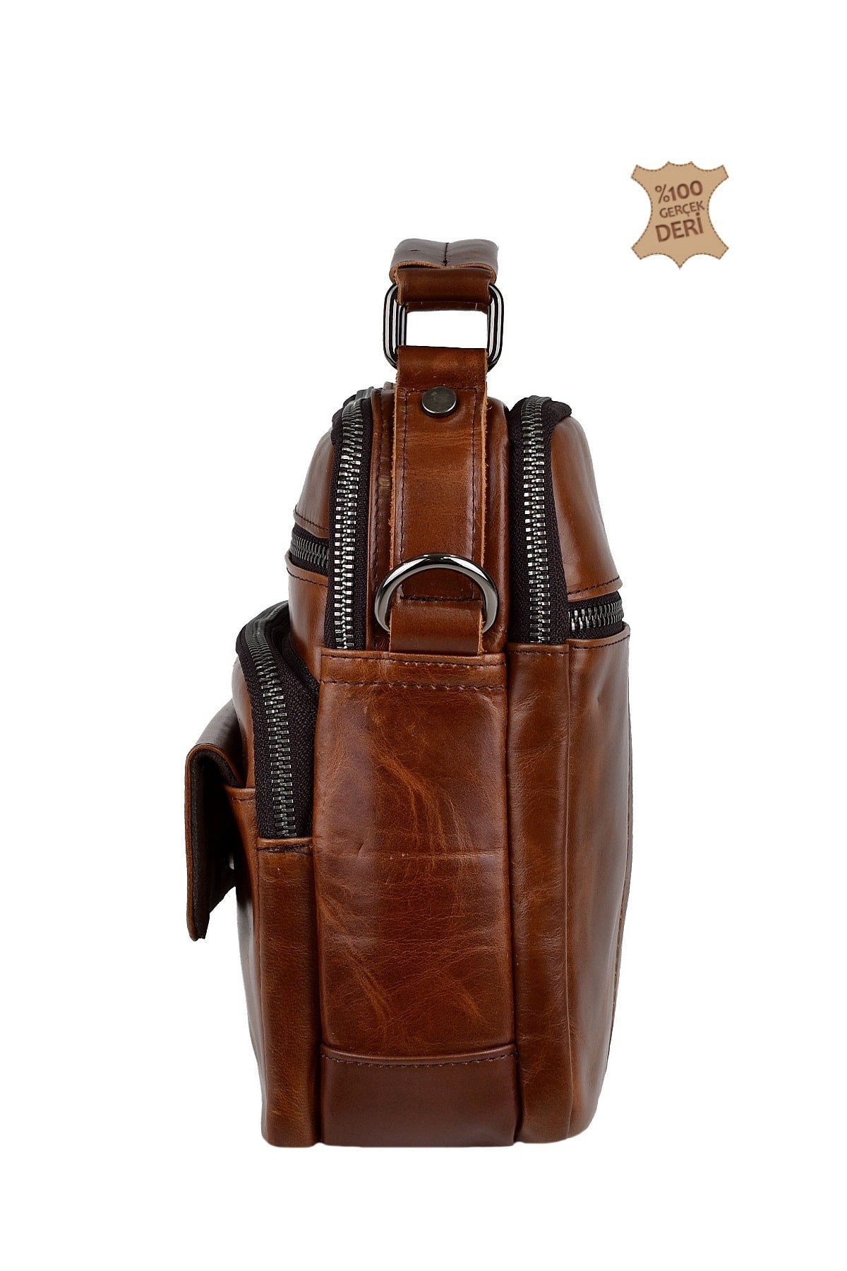 ÇÇS Multi Eyed Genuine Leather Men's Bag 31437