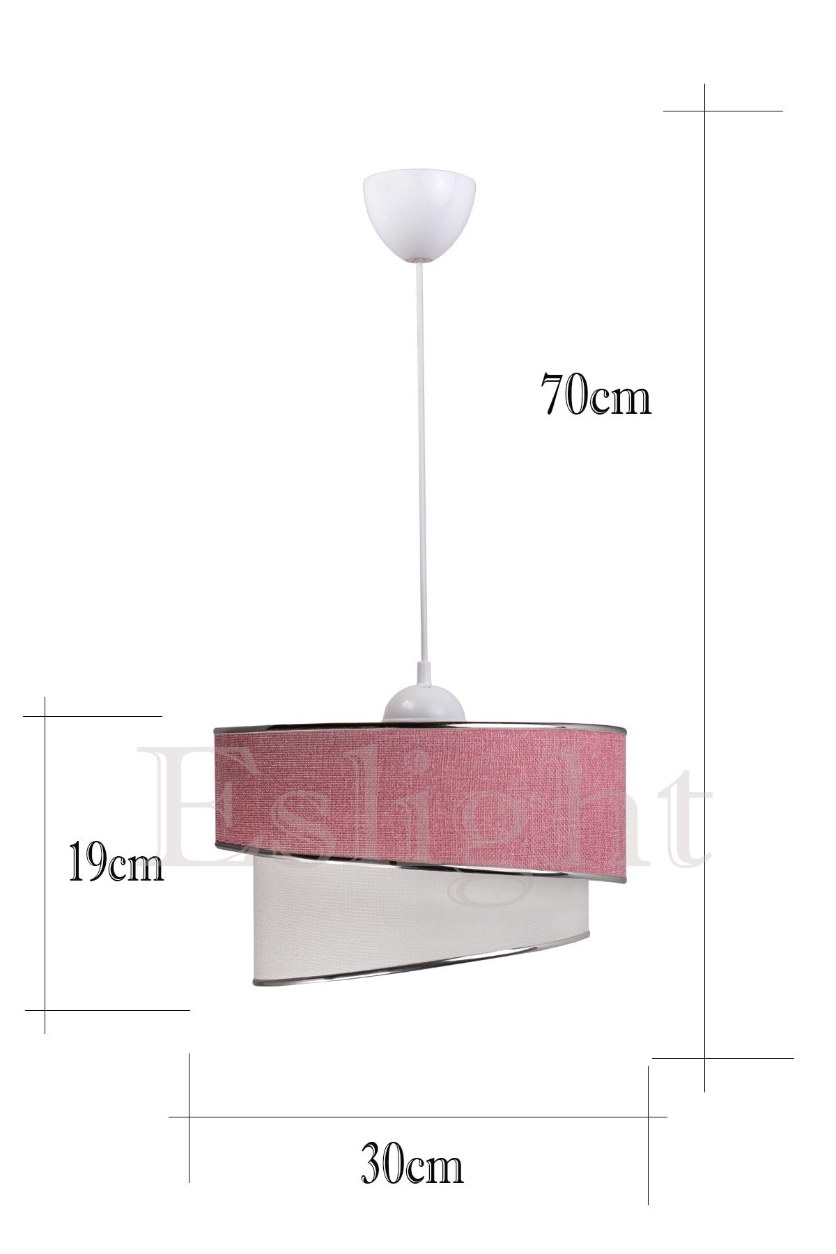 Ruzgar Moderne Einzel-Pendelleuchte Kronleuchter Pink.89Pm
