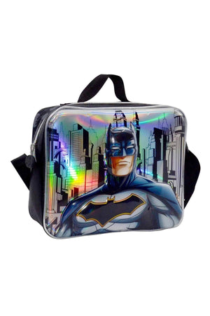 Batman Kindergarten und täglicher Rucksack Mittagessen und Bleistiftbeutel Set 3D Relief
