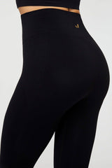 Gela High Waist, Flexible And Gathering Sports Leggings Black - Swordslife