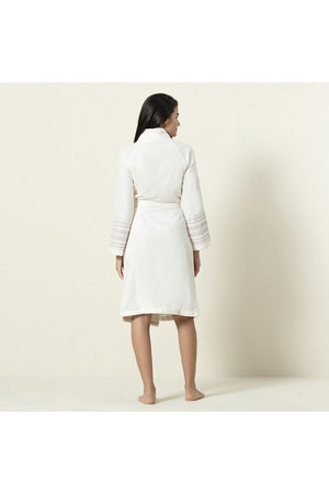 Deep Unisex Bathrobe Ecru/beige - Swordslife