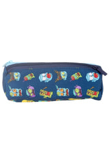 Kids&love Navy Blue Zombie Pizza Primary School Bag Set - Boys