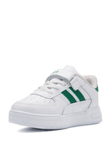 Orthopedic, Velcro, White Green Color Kids Sports Shoes