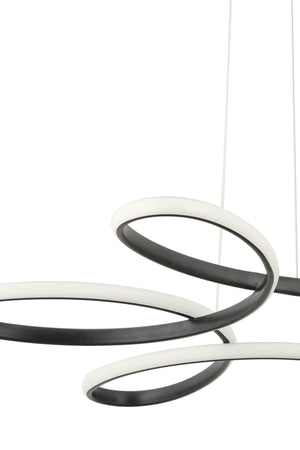 Flora Schwarz Moderne Pendelleuchte Led Kronleuchter
