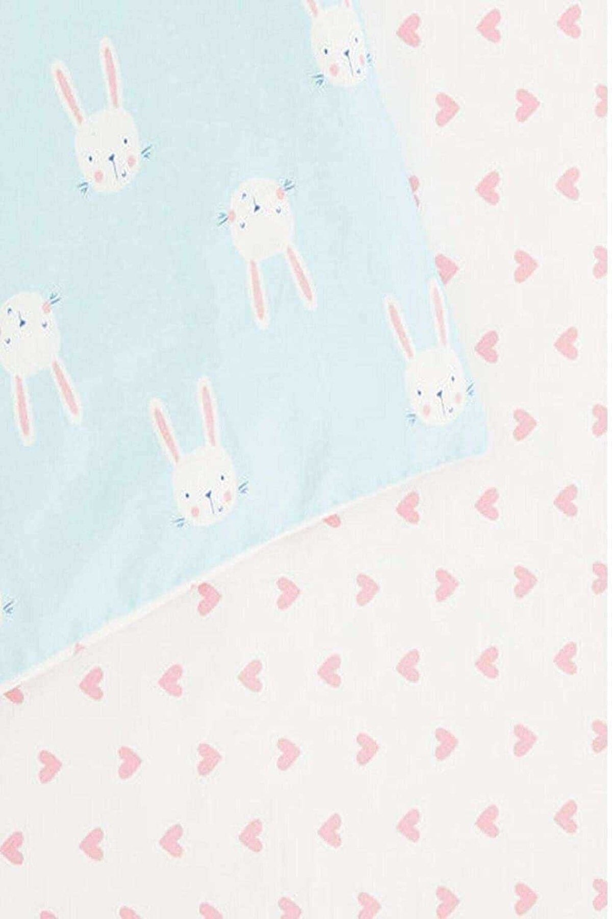 Cute Rabbit Kids Baby Duvet Cover Set 100x150