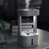 Creative Anti-gravity Water Drop Humidifier Air Conditioning Mist Spray Household Quiet Bedroom Office With 580ML Water Tank - Swordslife