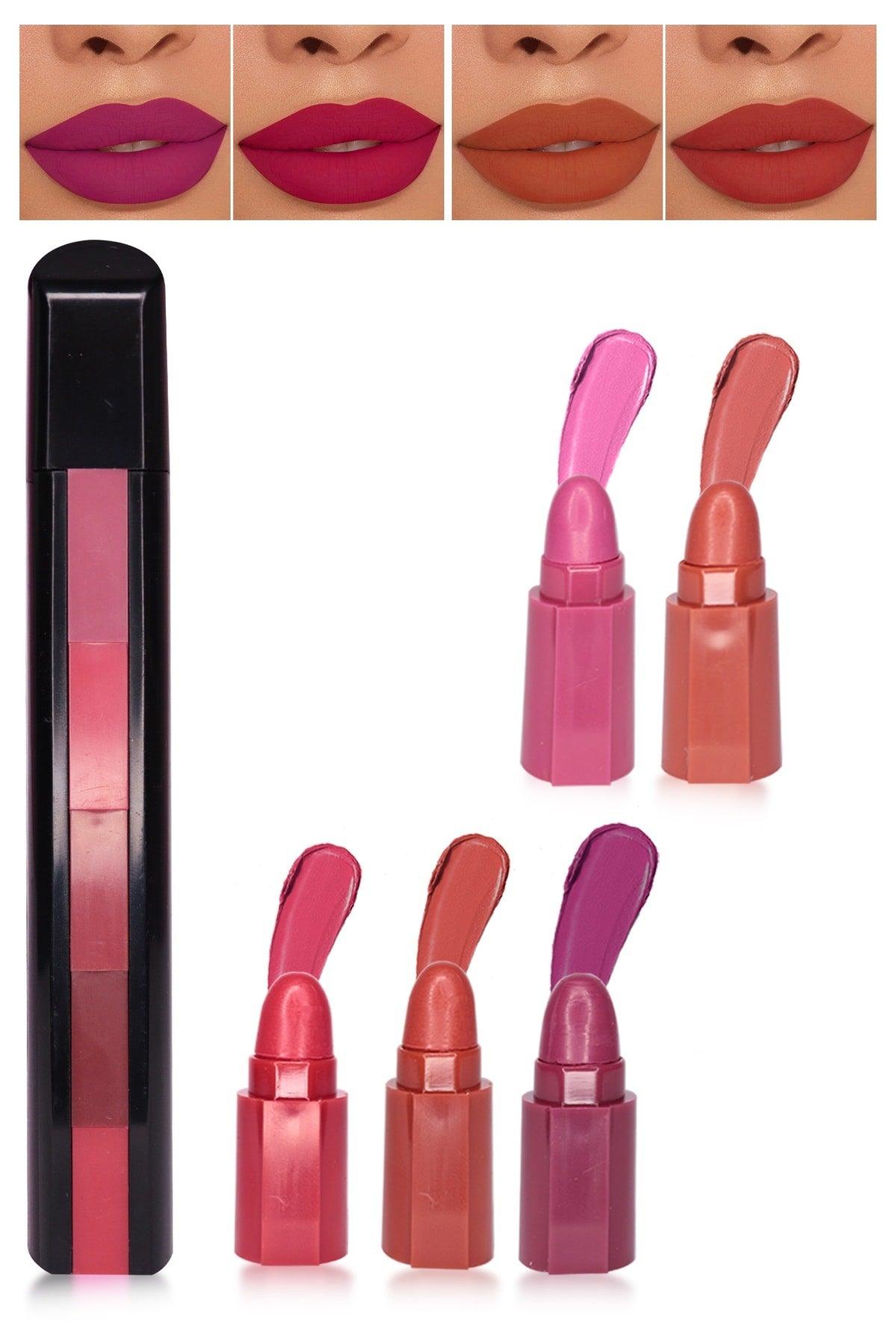 5 Color Matryoshka Lipstick No 1