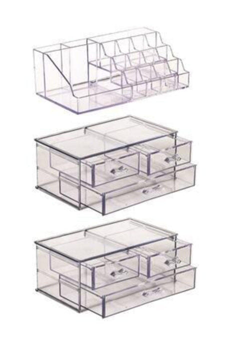 5 Tiers 6 Drawers Acrylic Make Up Organizer