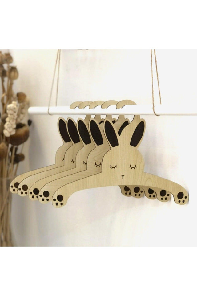 5 Pcs Baby Clothes Hanger Wooden Clothes Hanger