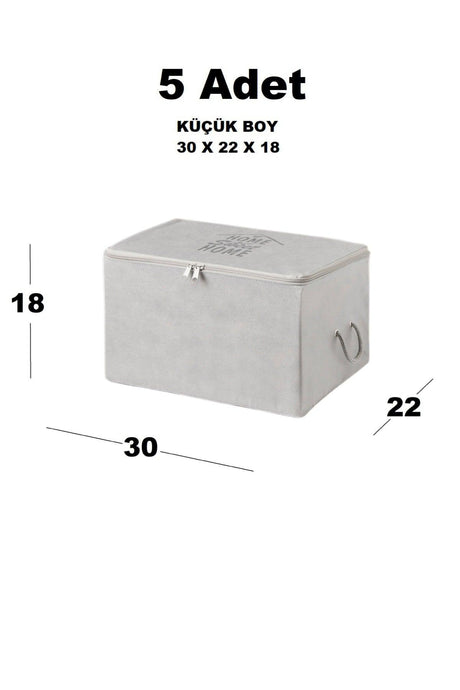 5 Small Size Gray Color Base Base Dowry Storage Bag