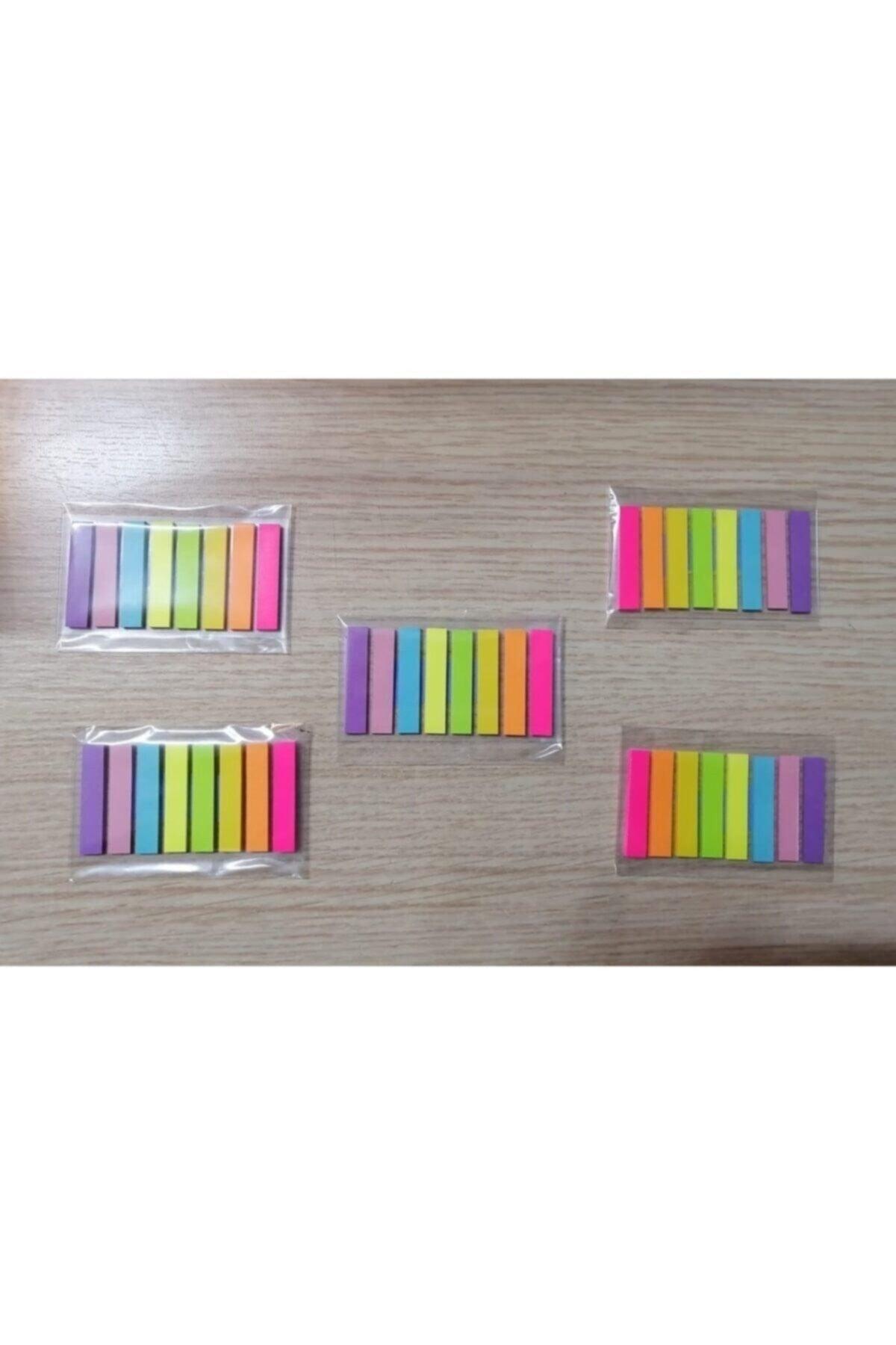 5 Pack Pastel Color Index Post-it Bracket Index