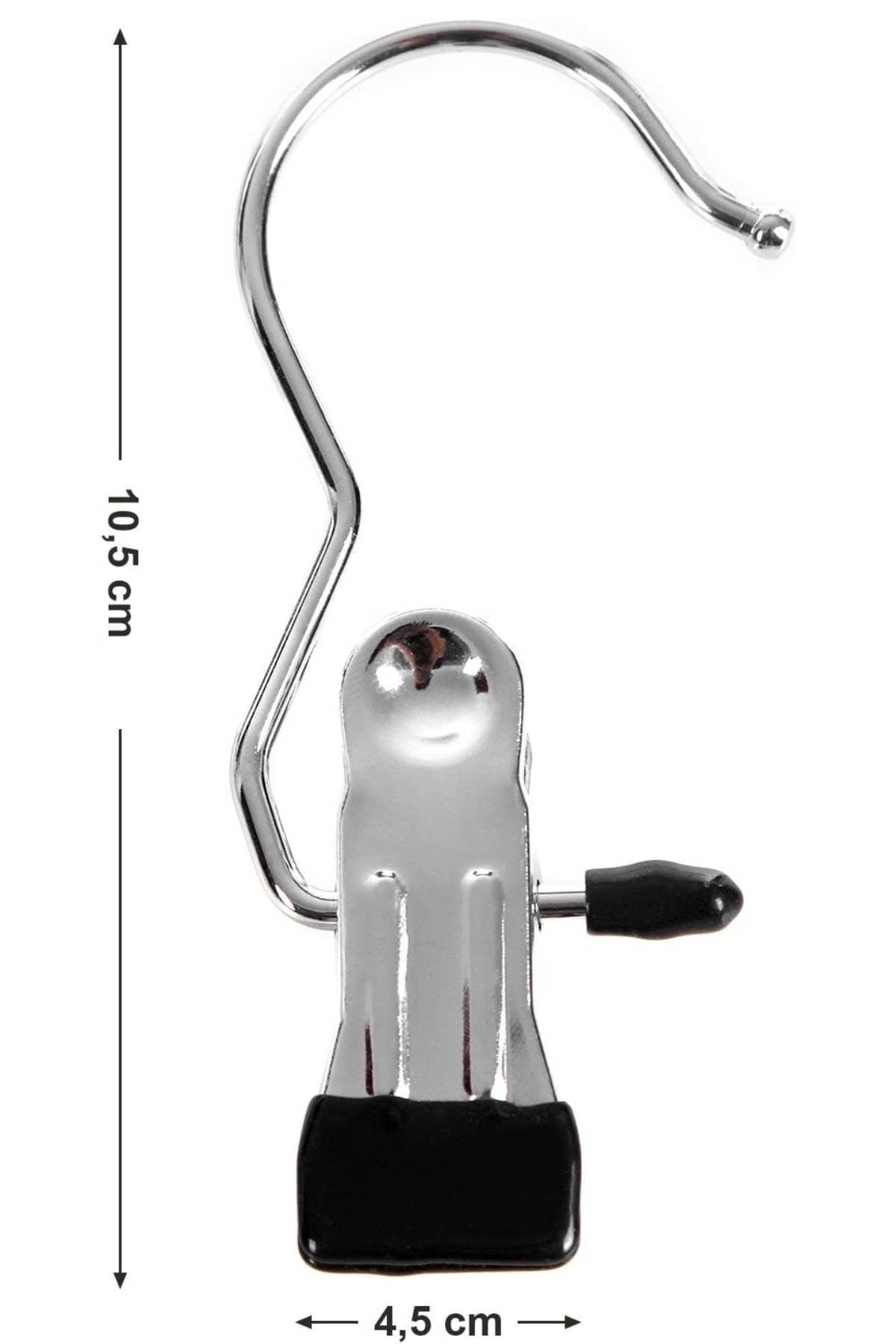 50 Pieces Metal Chrome Plated Scarf Hanger Shawl