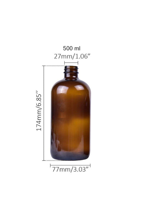 500 ml Amber Glass Bottle Bath Set Shampoo Conditioner Body Wash Shampoo Conditioner Shower Gel Set of 3 - Swordslife