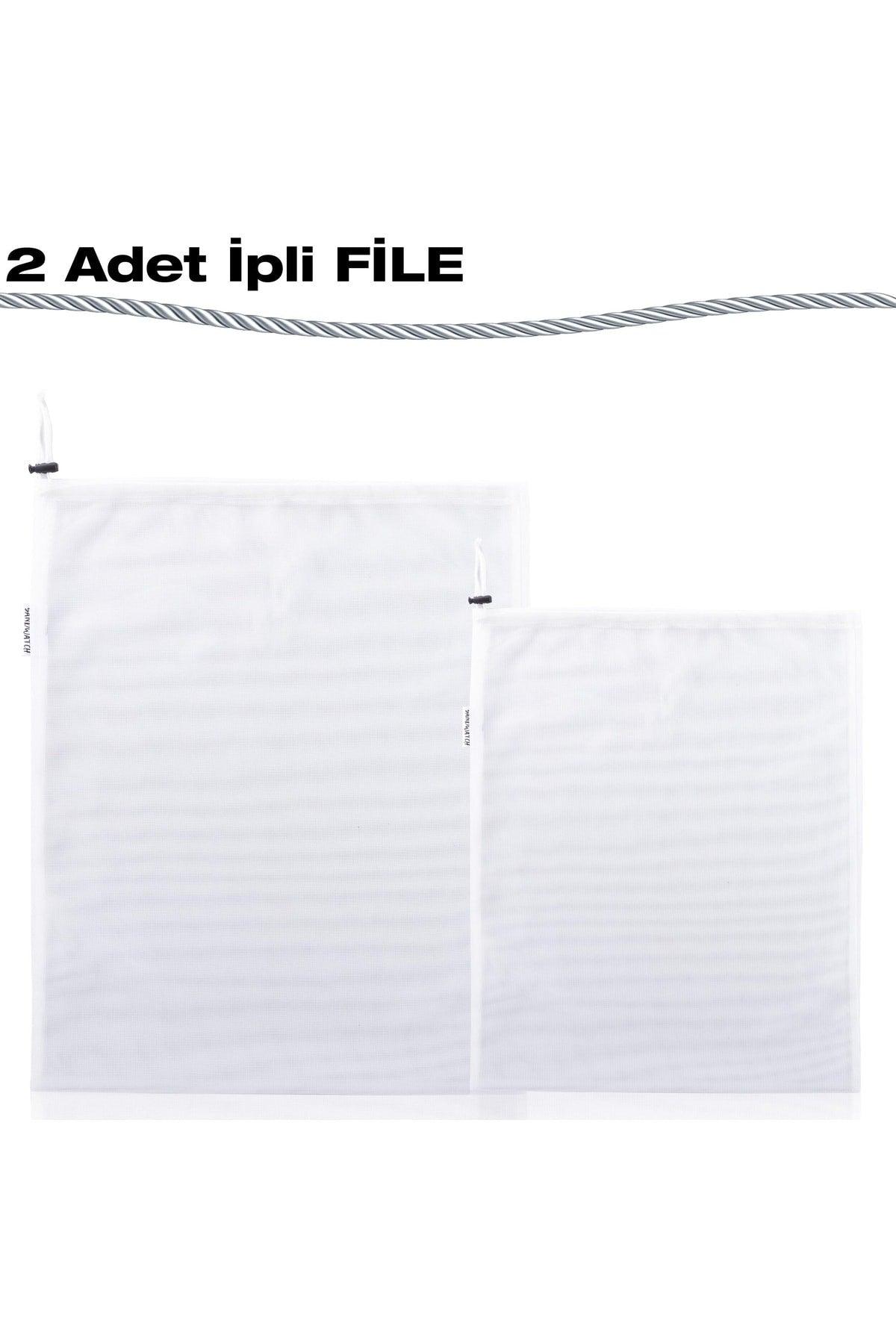 (50*70-60*90) 2 Pieces Laundry Net Bag Washing Net Bag Colorful Zipper - Swordslife