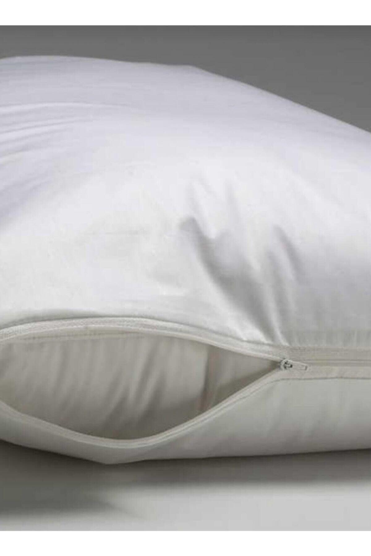 50x70 100% Cotton Pillow Inner Protective Cover Zippered White 6 Pcs - Swordslife