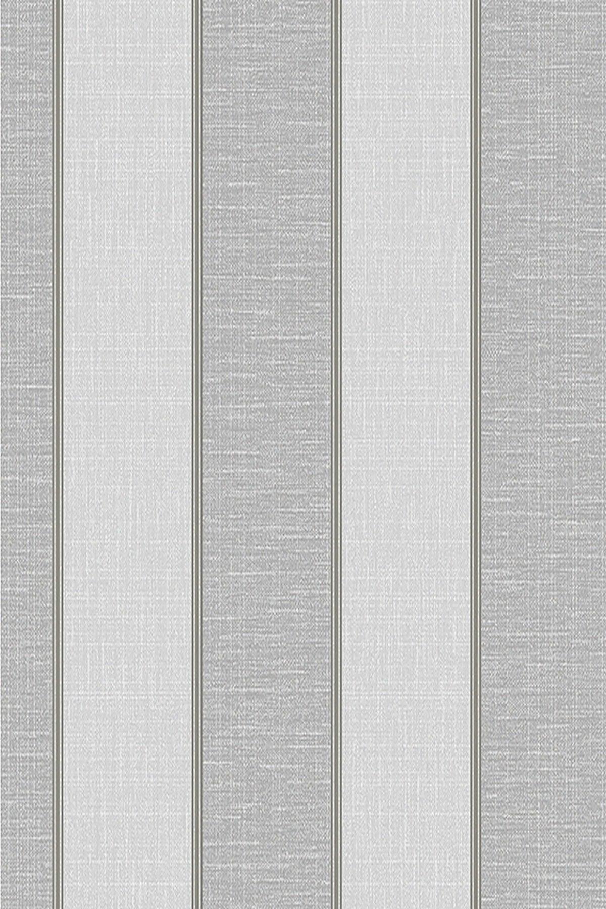 5353 Popular Soft Gray Cream Thick Striped Luxury Wallpaper 5.30 M² - Swordslife