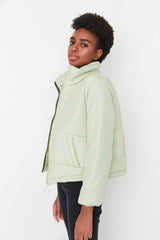 Mint Inflatable Jacket With Zipper Closure TWOSS20MO0015 - Swordslife
