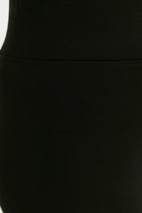 Black Knitted High Waist Gatherer Leggings TBBSS22TA0022 - Swordslife