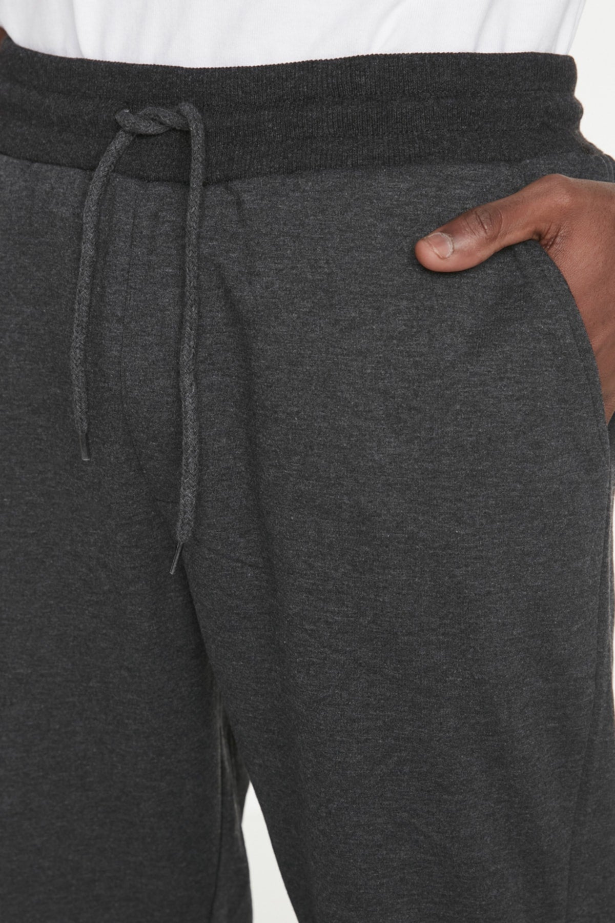 Anthrazit Herren Basic Regular/Normal Cut Elastische Jogger Jogginghose Tmnss20Ea0053