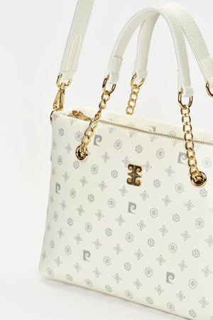 Weiße Monogramm Damen-Umhängetasche 05Po22Y1561