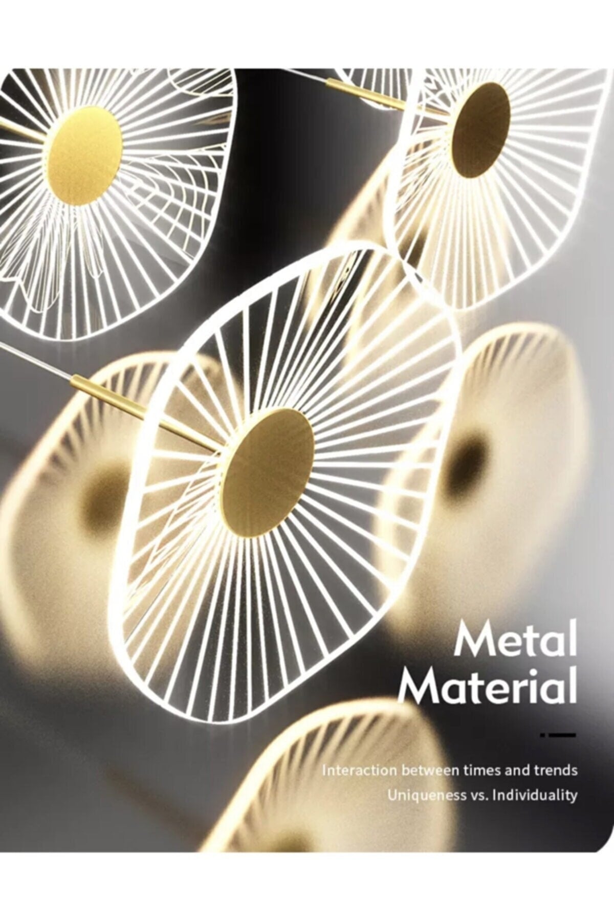 Luxury Exclusive Triple Round Pendant Lamp Led Chandelier Jellyfish Gold Yellow Led Chandelier