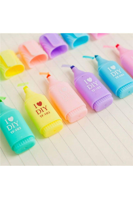 6 Colors Mini Pastel Marker Pen Fk