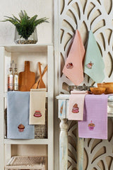 6 Piece Kitchen Tea Towel Cake Set