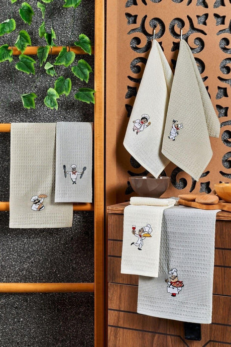 6 Pcs Kitchen Towel Cook Set 40x60