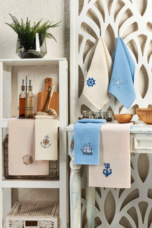 Set of 6 Kitchen Drying Wipes Sea - Swordslife
