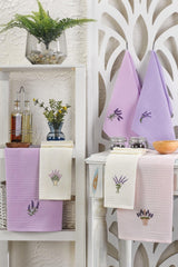 Set of 6 Kitchen Drying Wipes Lavender - Swordslife