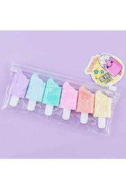 6 Mini Ice Cream Highlighter Marker Pen