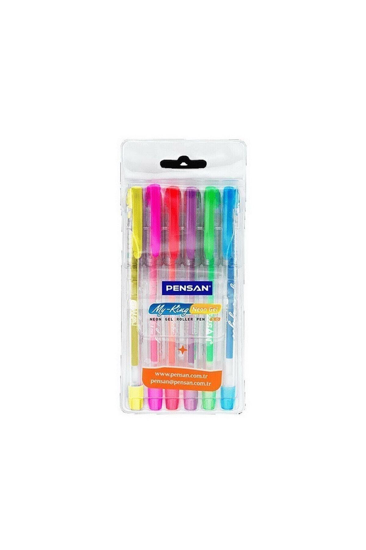 6 Neon Color Gel Pen Set